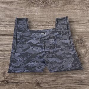 Women’s Blue Gray Camo High-Rise Leggings